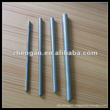 factory custom zinc plated carbon steel thread bar